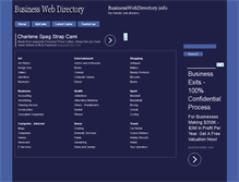 Tablet Screenshot of businesswebdirectory.info